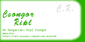 csongor ripl business card